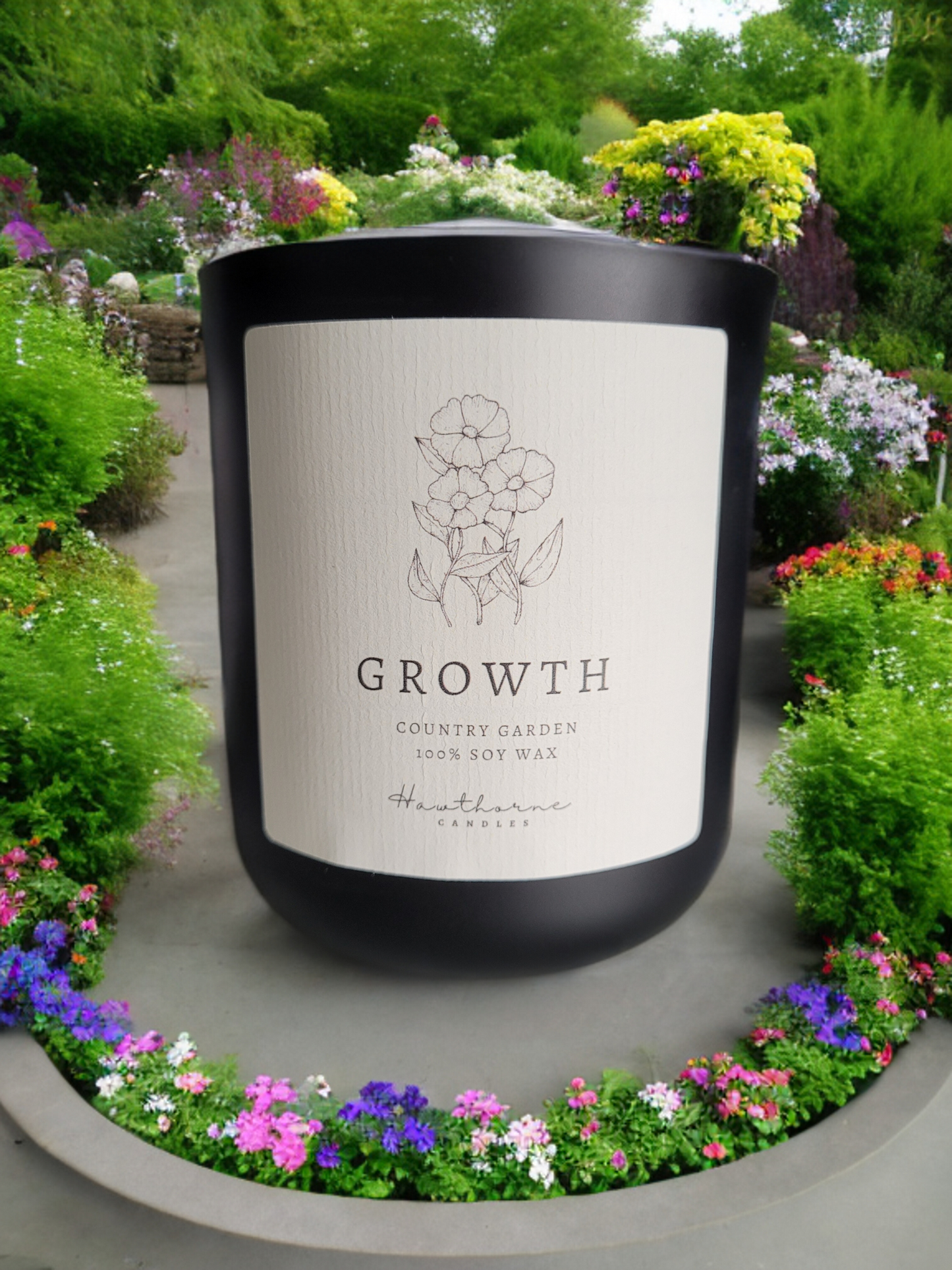 30cl Soy Wax Candle - Growth